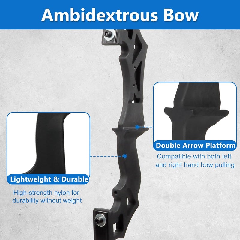 SERfawnCH 30lbs Bow and Arrow Set for Adults & Youth - Ambidextrous Takedown Recurve Bows - Image 5